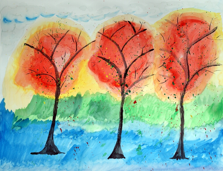 46x61cm, Trois arbres primaires, 2021 webredim_troisarbres_coulprim_pailletesDSC03961.jpg